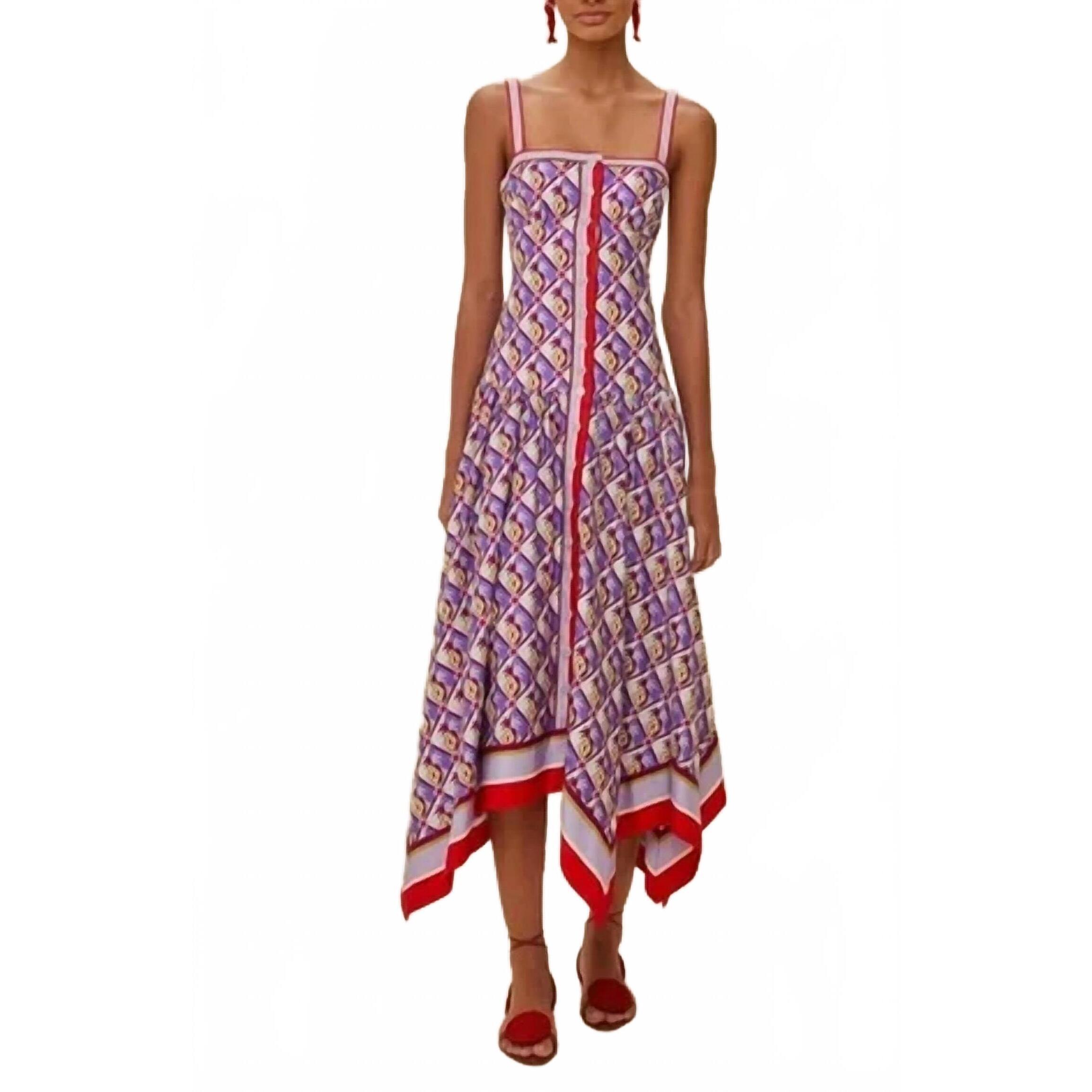 New Farm Rio Graphic Pineapple Scarf Dress In Multi